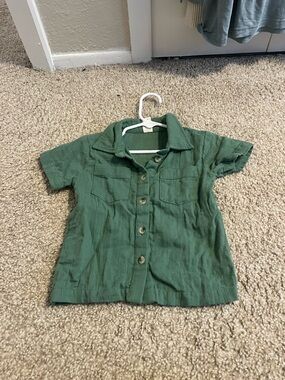 Kate Quinn military button up t shirt